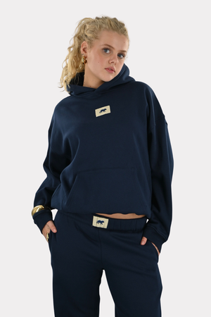 Tiger-Stern-Lounge-Hoodie Navy Fashiontiger