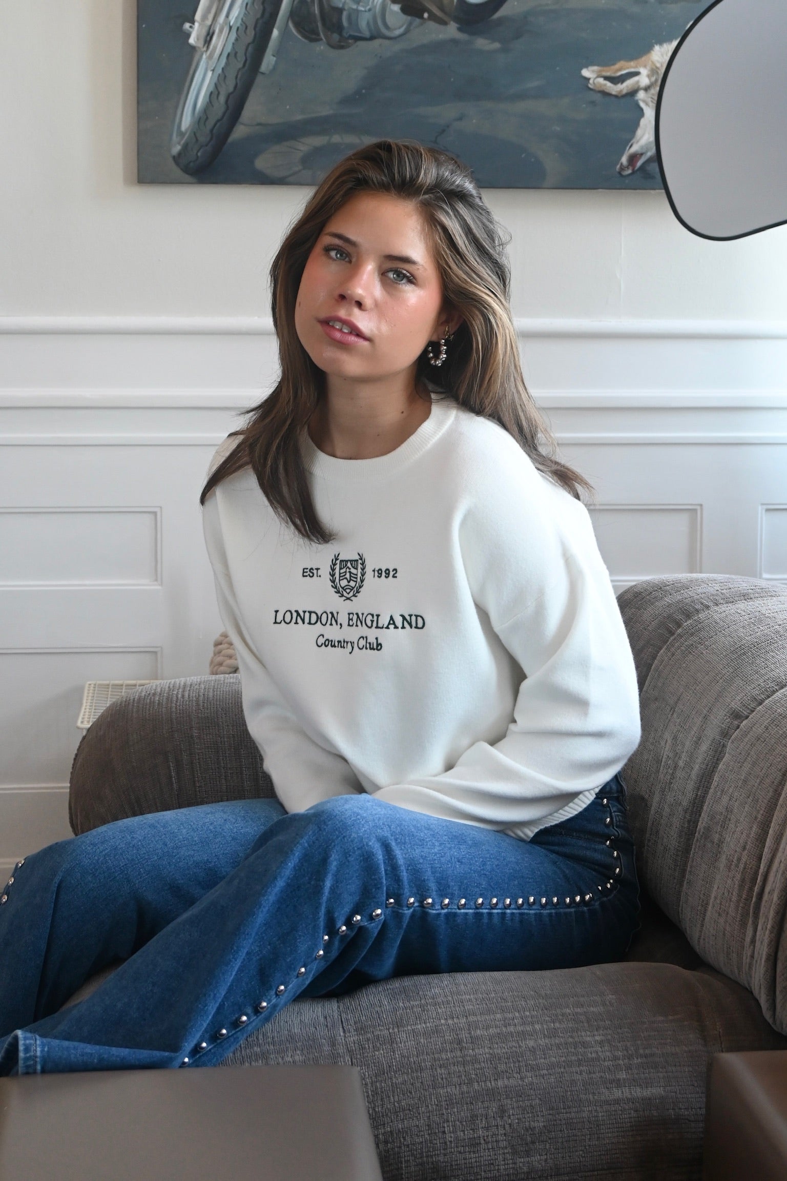 London sweater - white