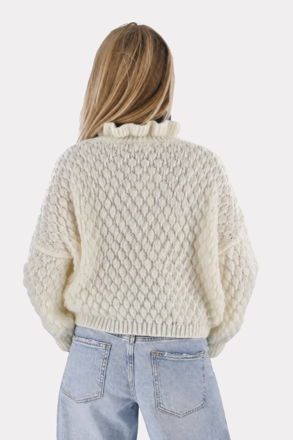 Cozy bubble knit - creme