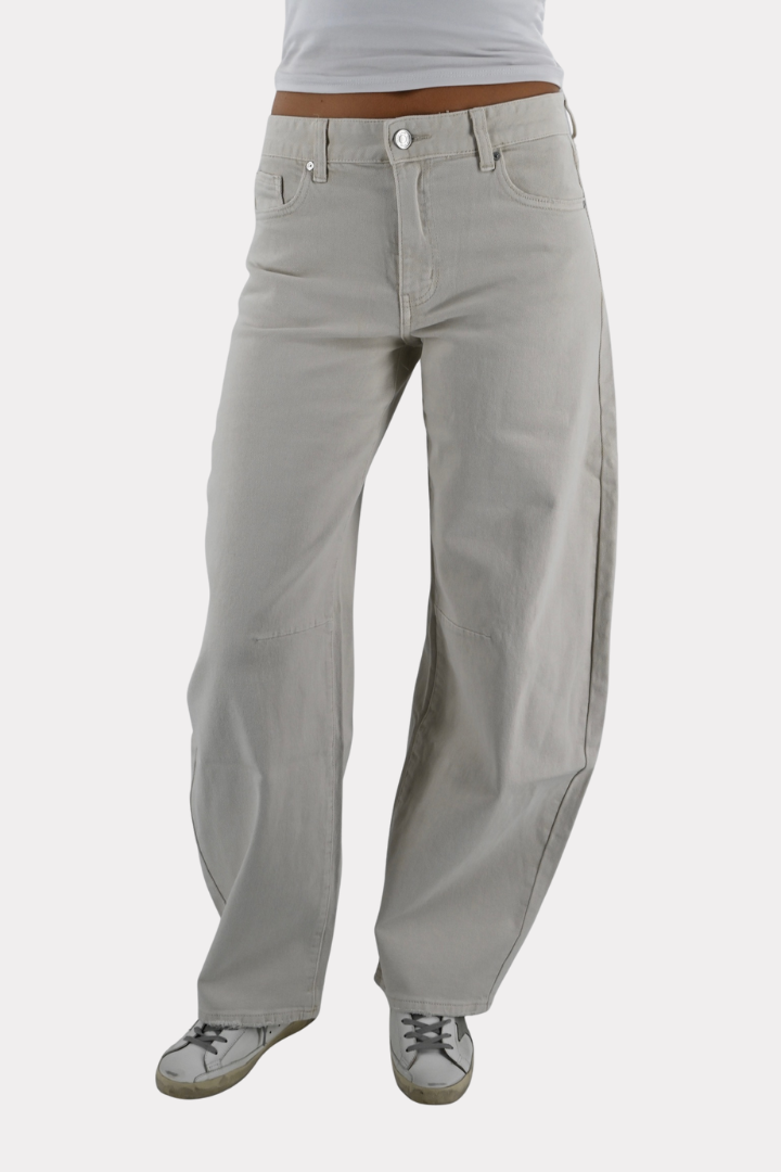Barrel cloud jeans - creme