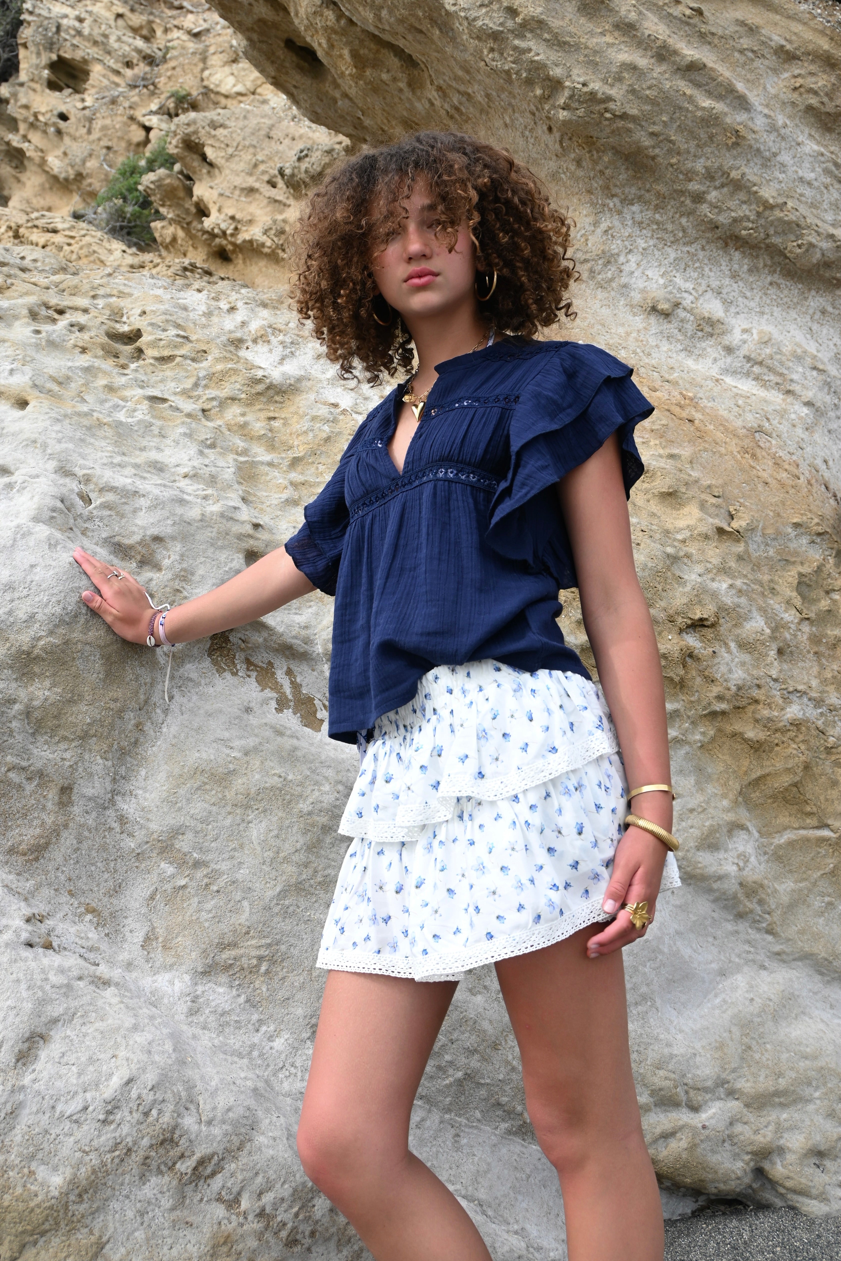 Bloom skort - blauw