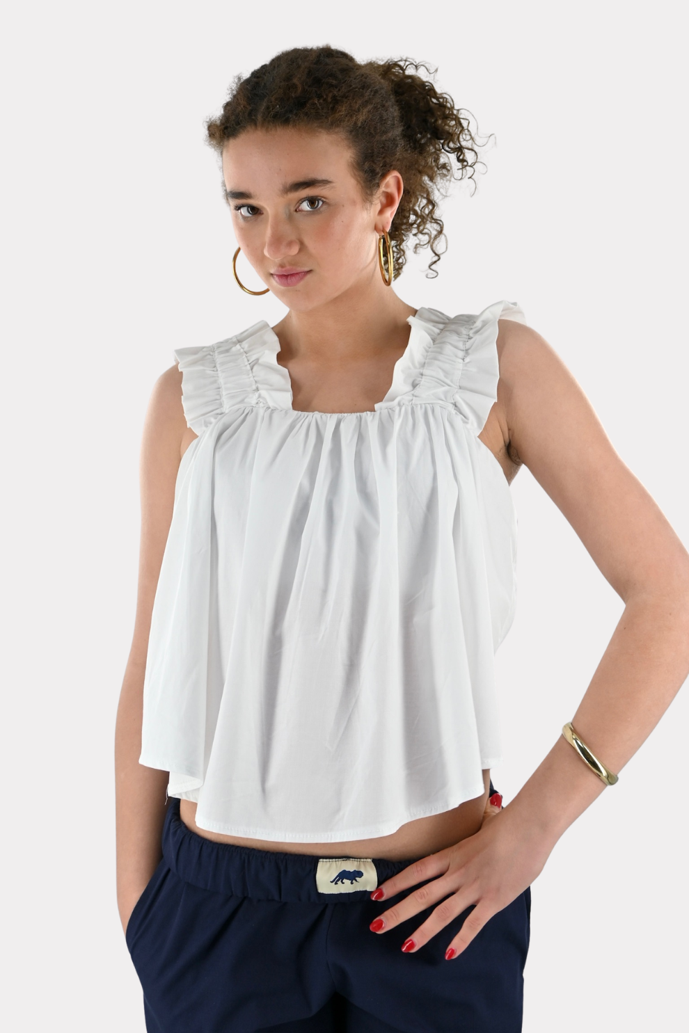 Bubble top - white