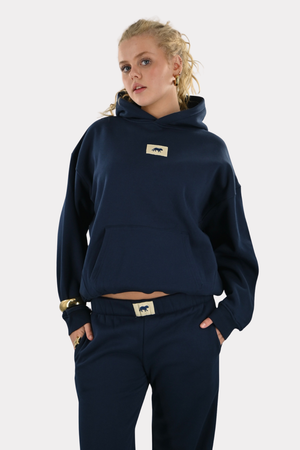 Tiger-Star-Lounge-Hoodie in Marineblau von Fashiontiger-1