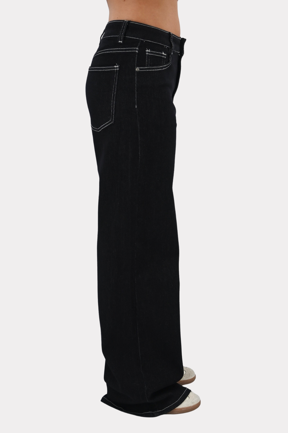 Autumn dark denim jeans - blue