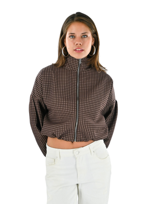 Vérification de veste d’automne - marron
