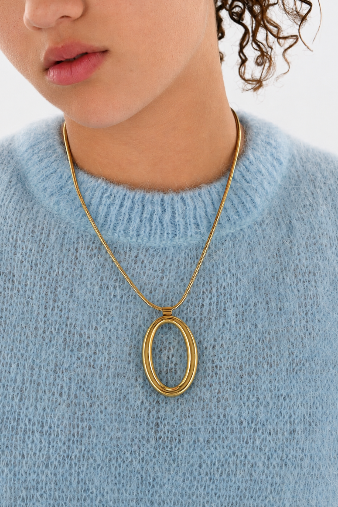Halo necklace - gold