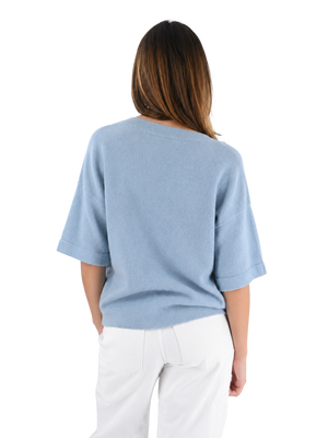 Denmark knit tee - blauw