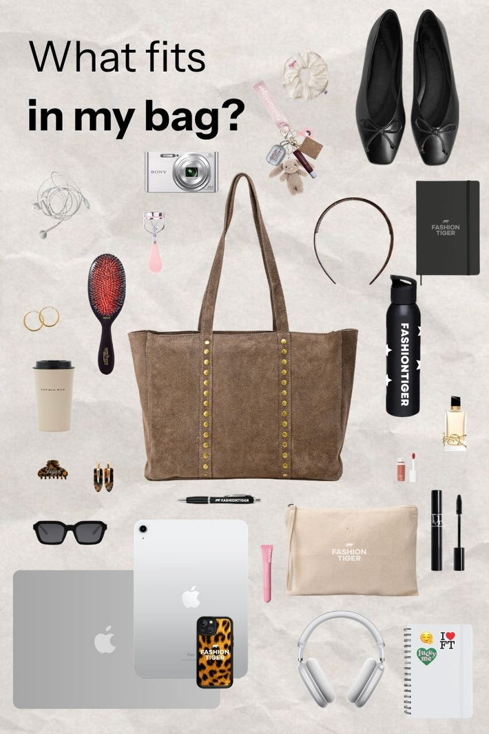 Studs bag - taupe