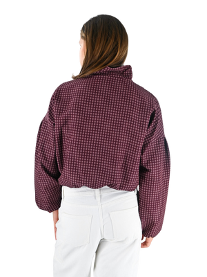 Autumn jacket check - Bordeaux