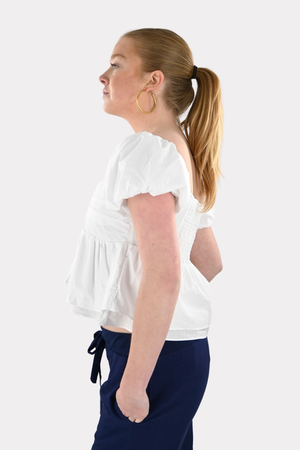 Blush blouse - white