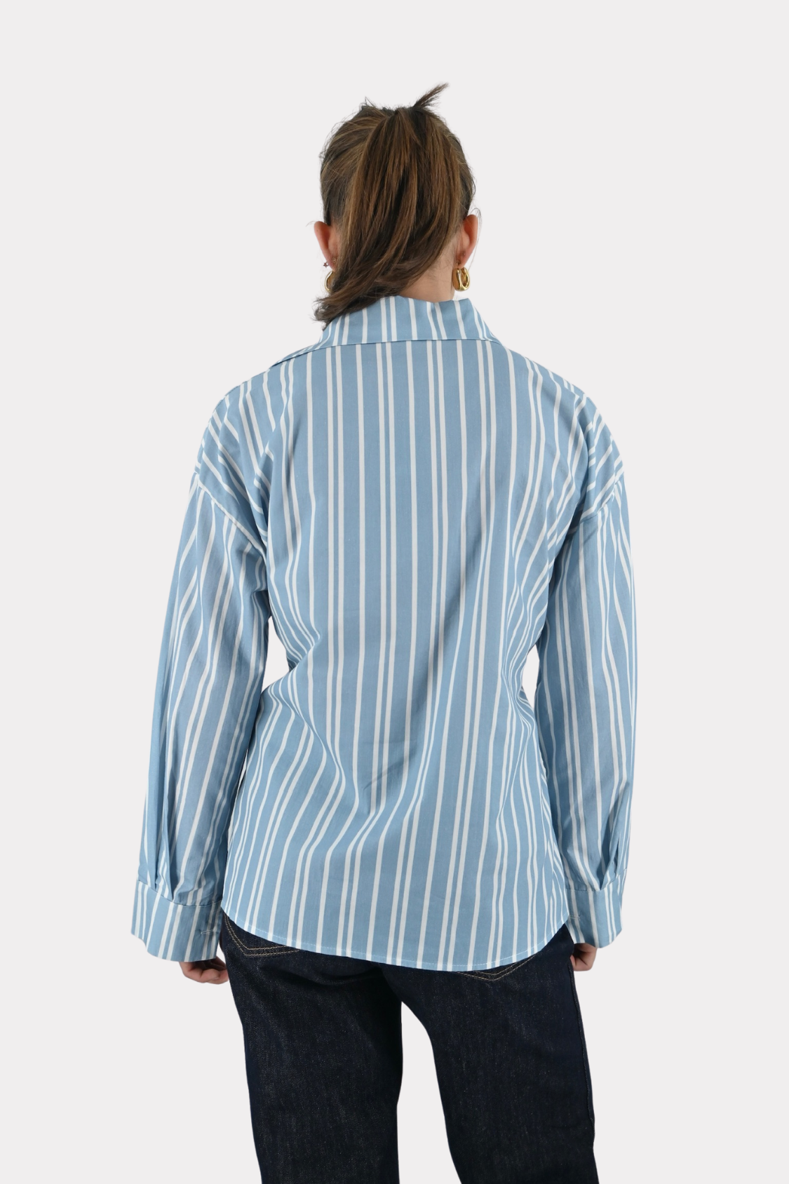 Fay-blouse-striped-blue/white-fashiontiger-4