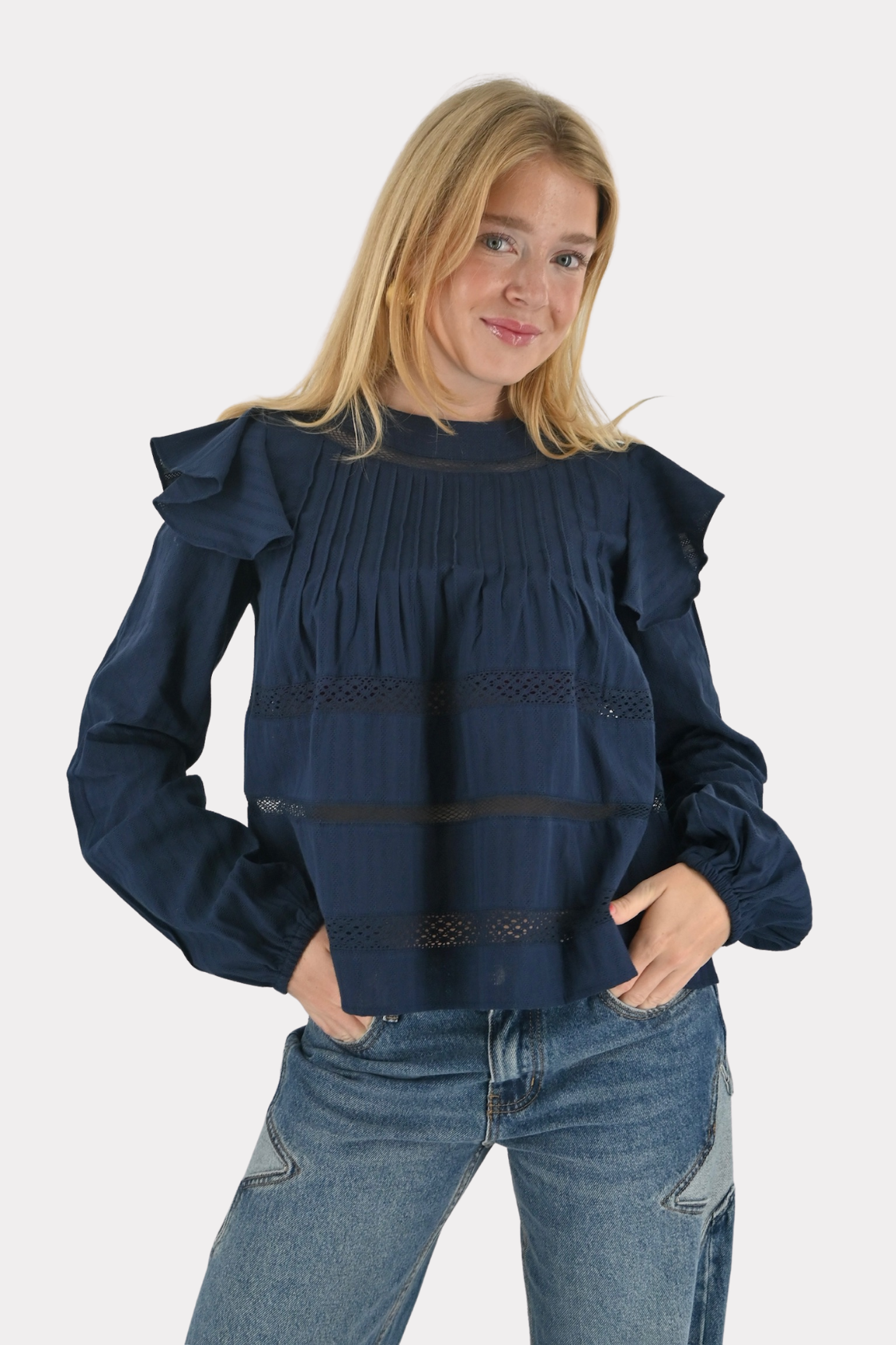 Zala-blouse-long-sleeve-navy-fashiontiger-1