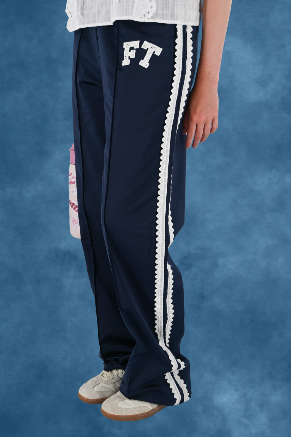 FT lace pants - navy
