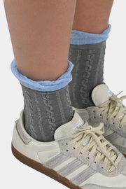 Noa chaussettes tricotées - gris
