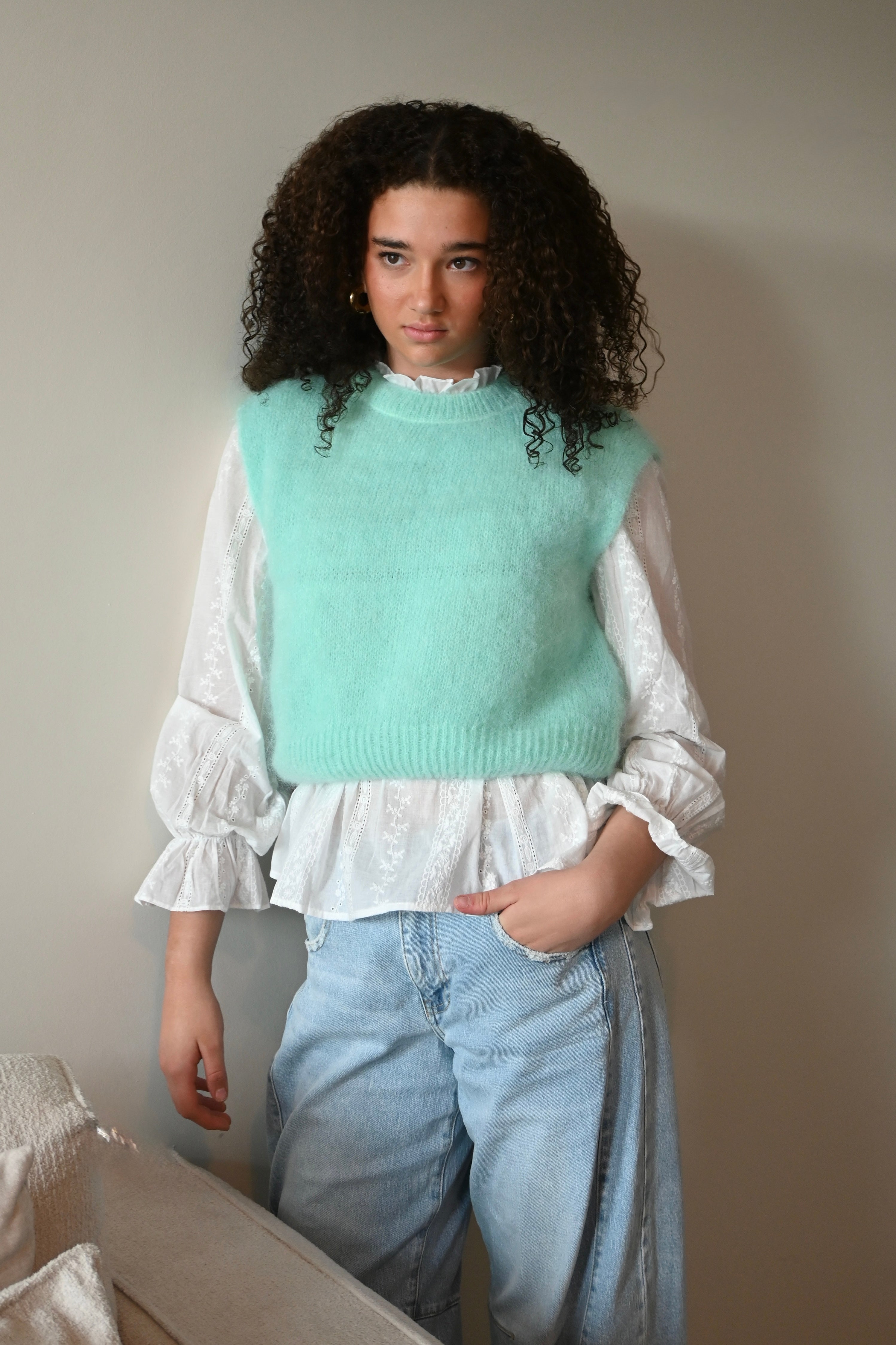 Soft classic knit  - aqua