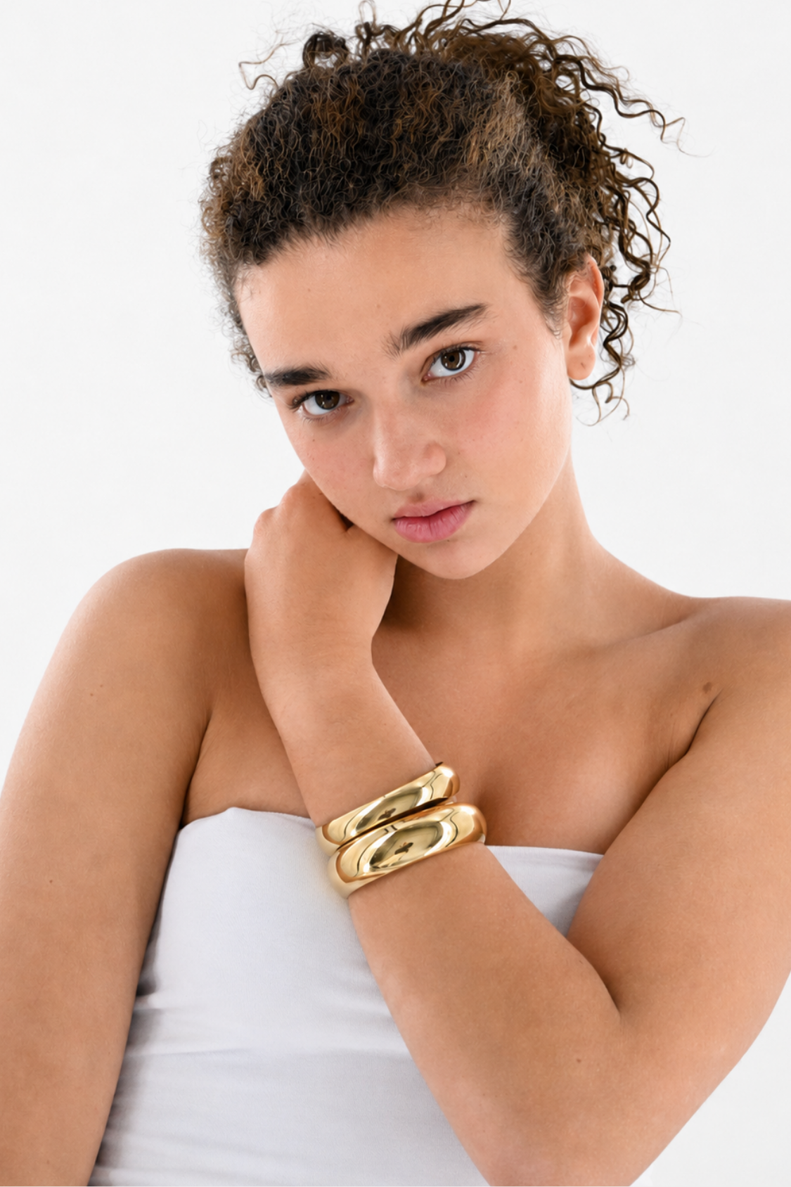 Statement Bangle Medium - Gold