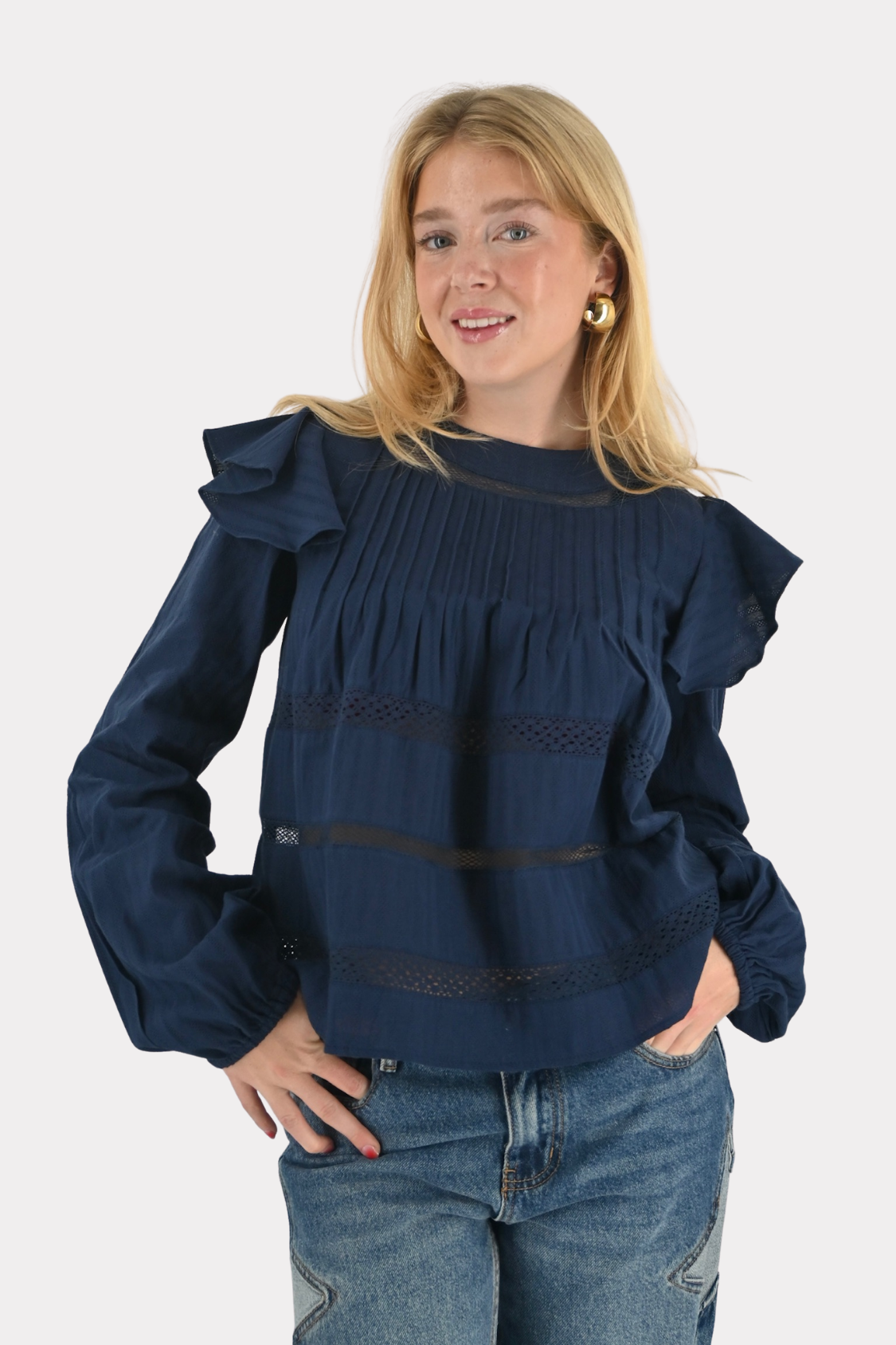 Zala-blouse-long-sleeve-navy-fashiontiger