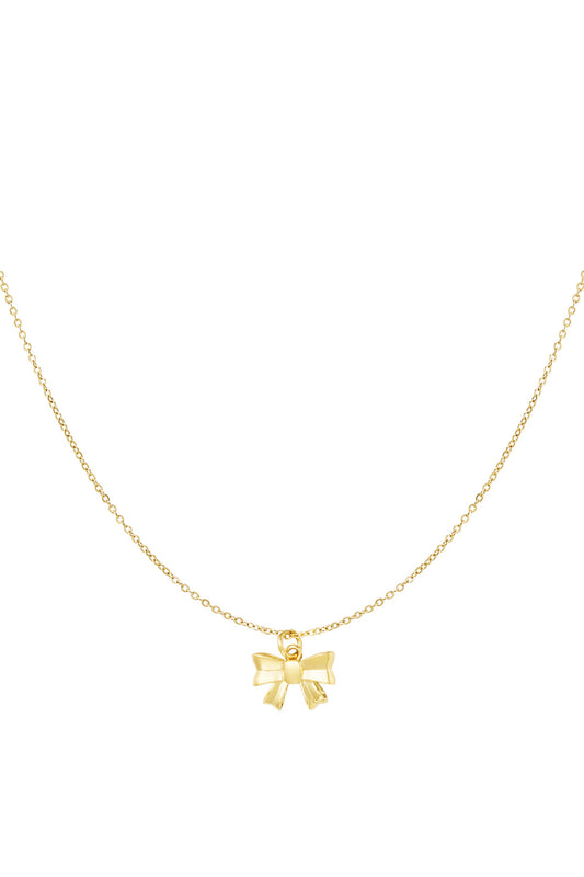 Chic Bow Chain necklace - Goud