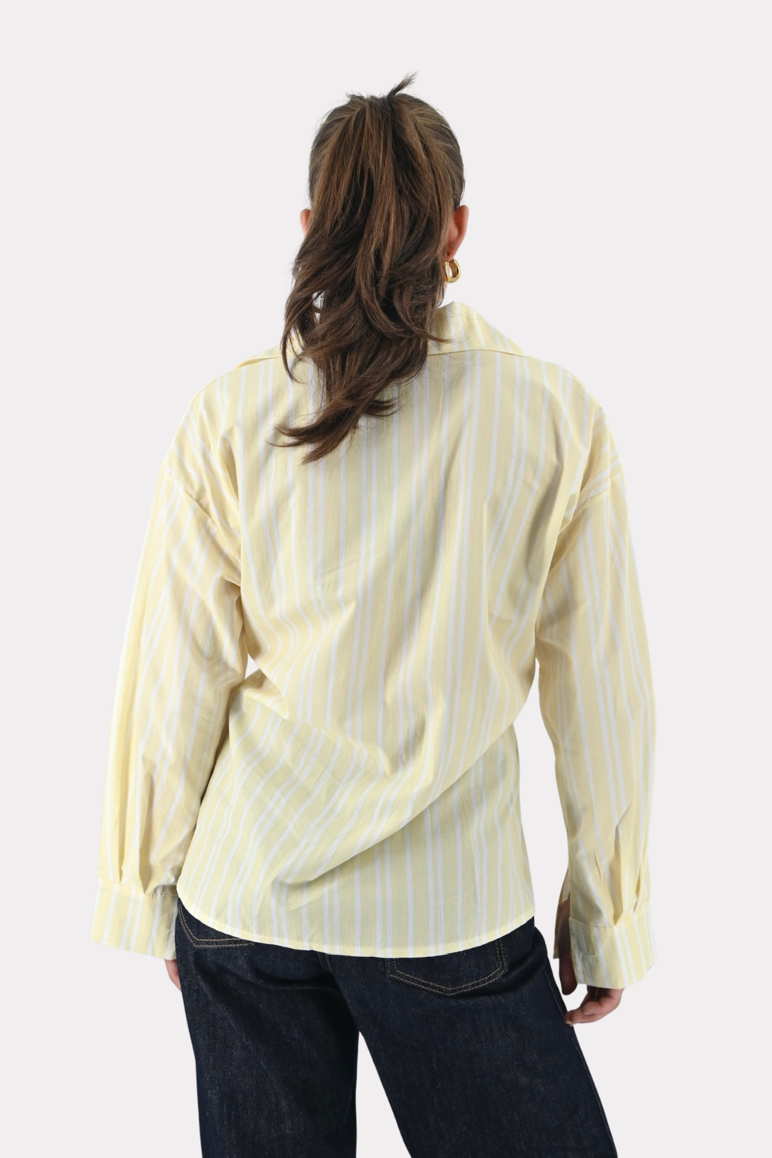 Fay-blouse-striped-pale-yellow/wit-fashiontiger-4