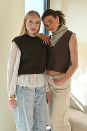 Soft classic knit  - bruin