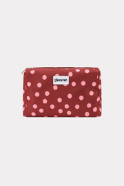 Dotty dream beauty bag - red