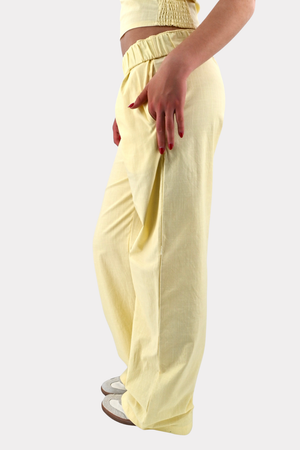 Tiger pants - butter yellow