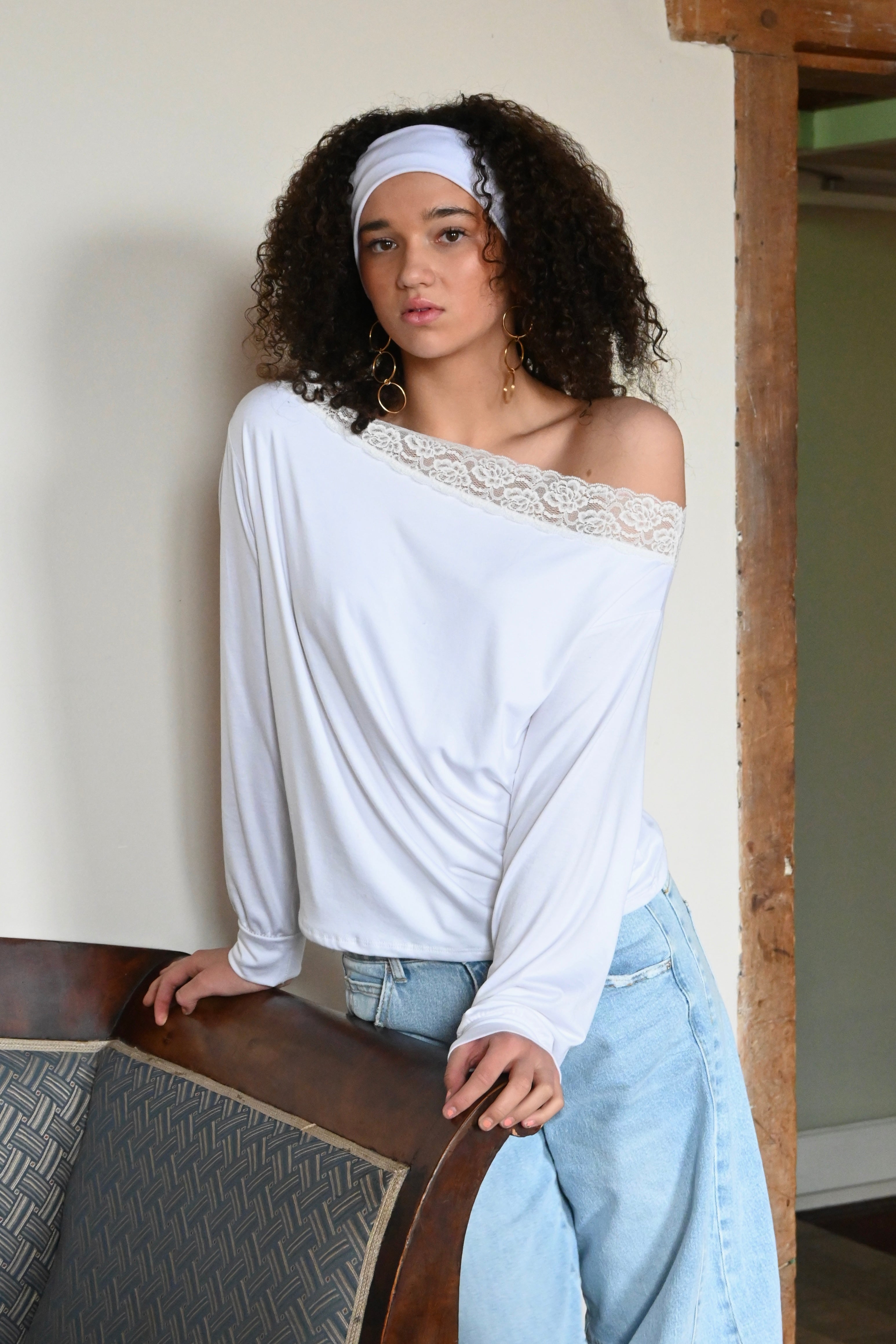 Michelle lace top - wit