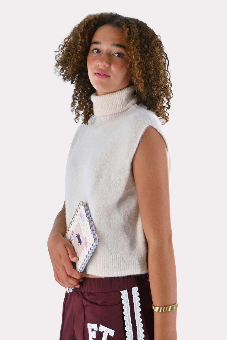 Pull tricoté douillet - crème (précommande)