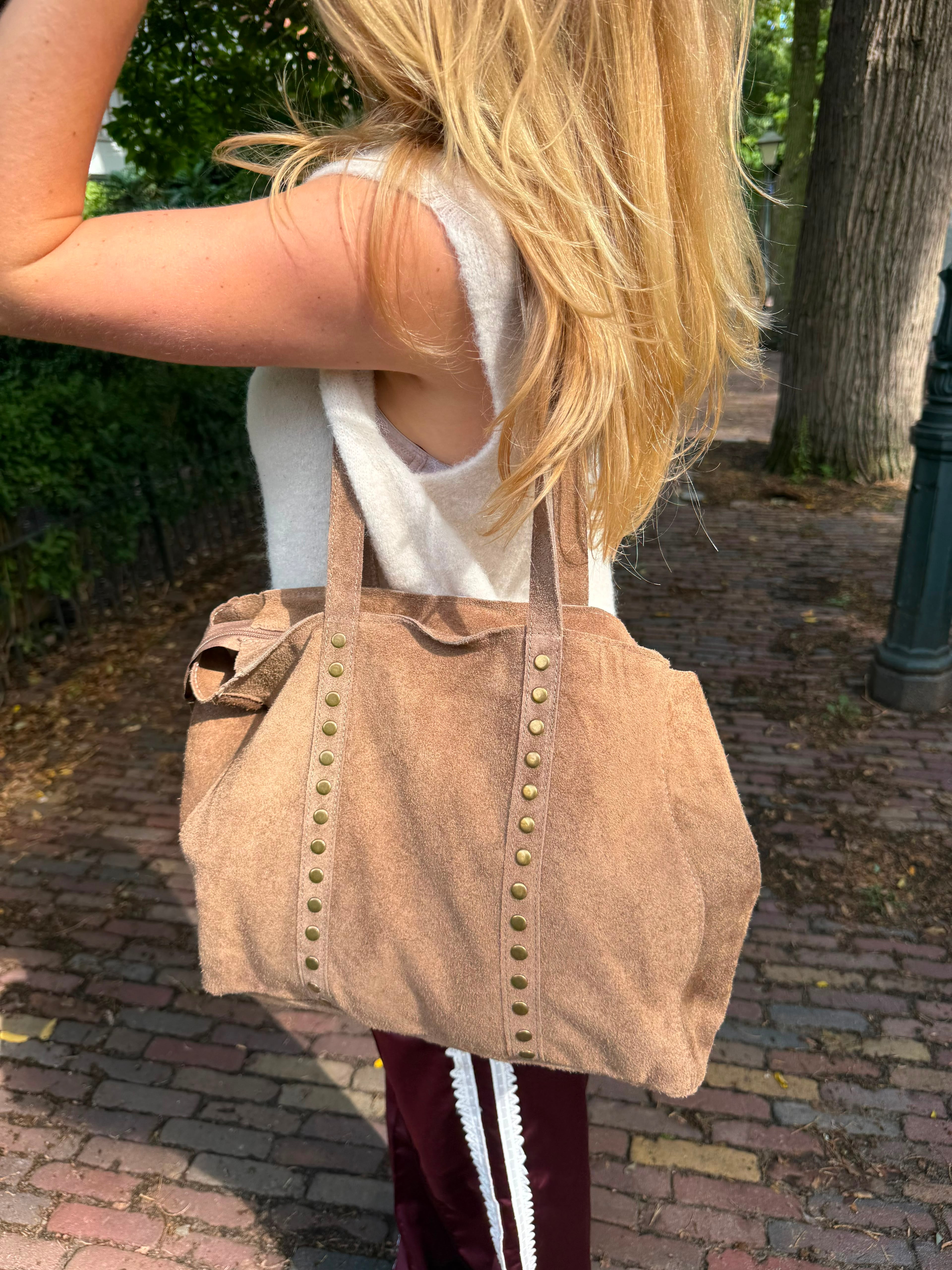 Studs bag - taupe