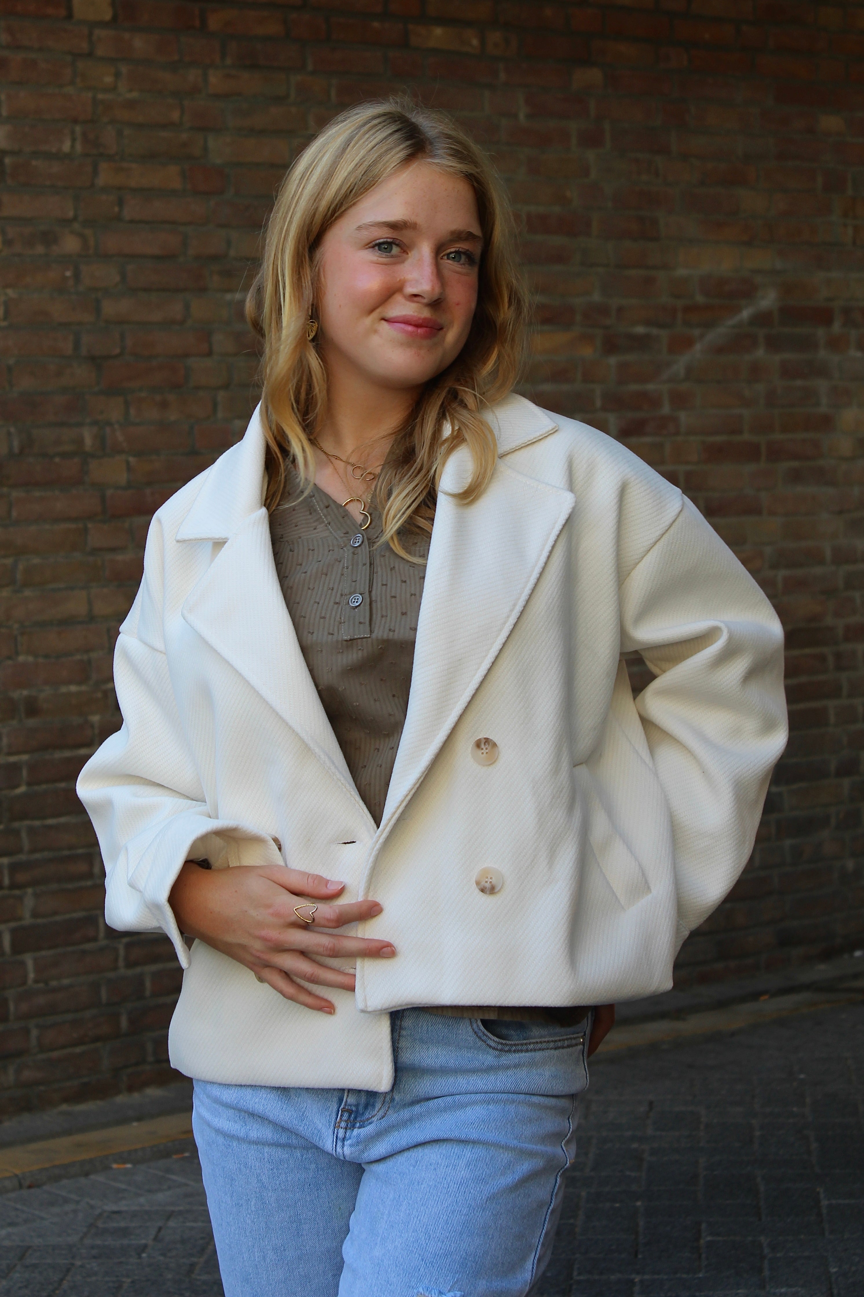 Scandi jacket- creme