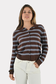 Alix-polo-pull-brown-blue-striped-fashiontiger-3