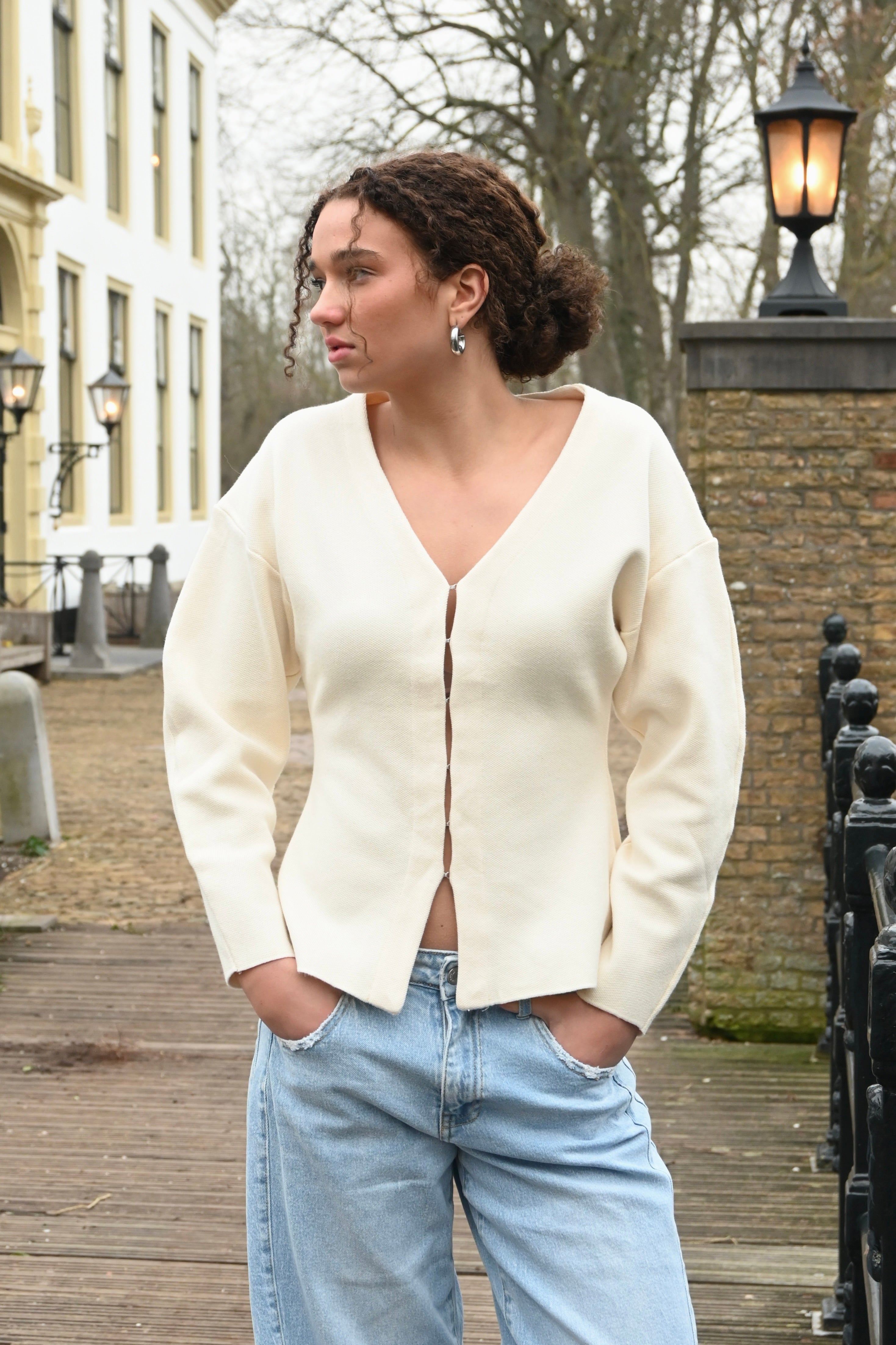 City cardigan - crème