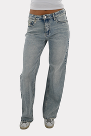 Bowie mid waist jeans - blauw