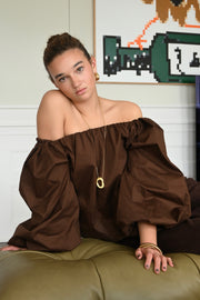 Collier amour ovale - or