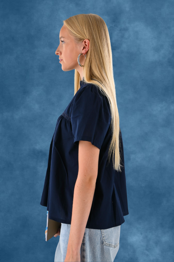 Serena blouse - navy