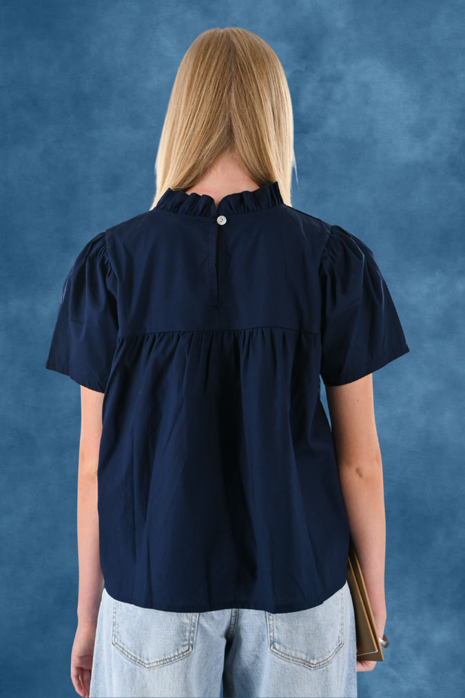Serena blouse - navy