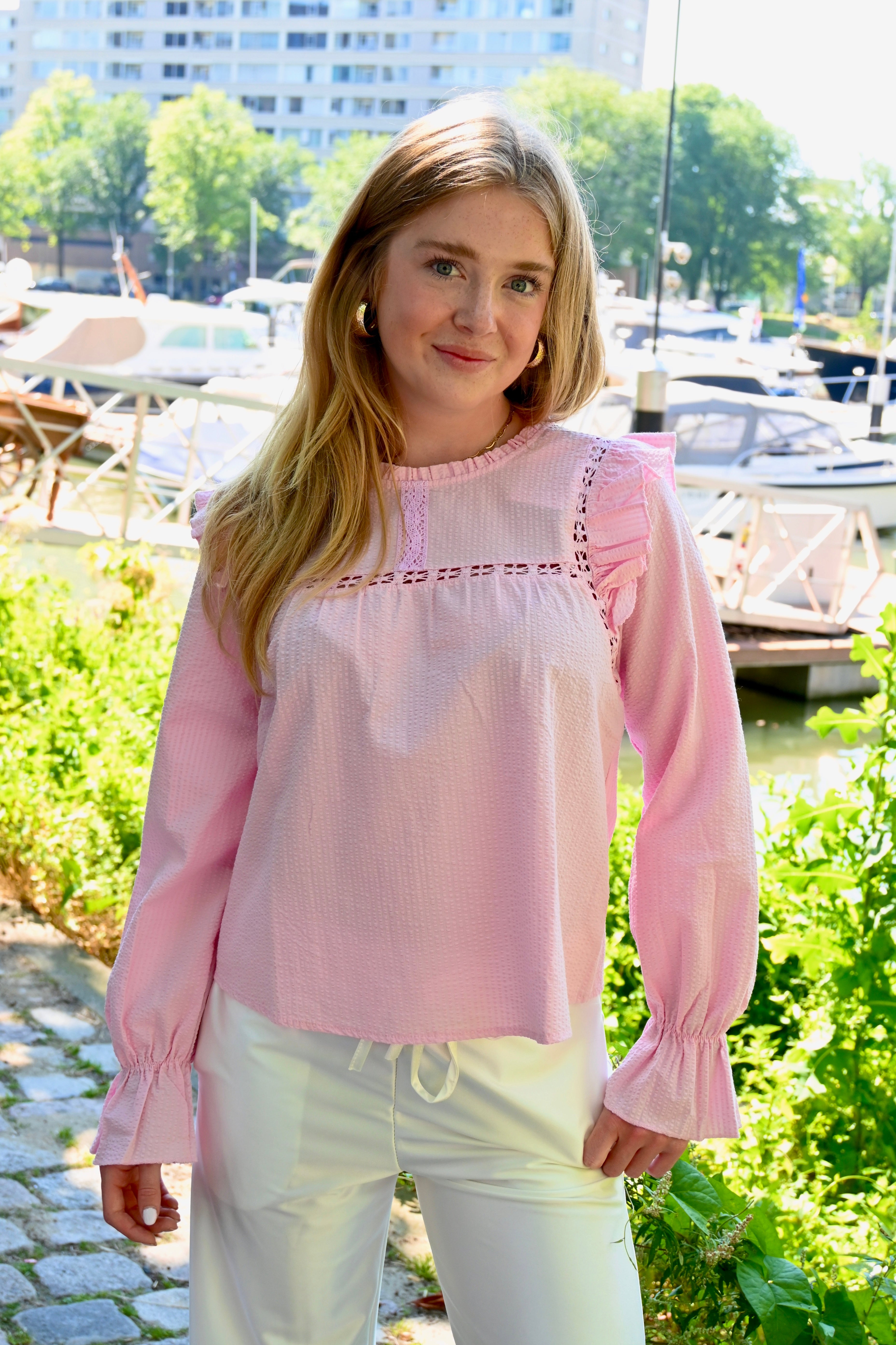 Date blouse - roze