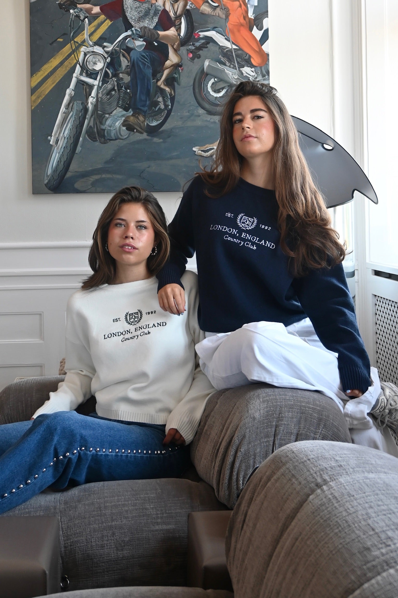 London Pullover - weiß