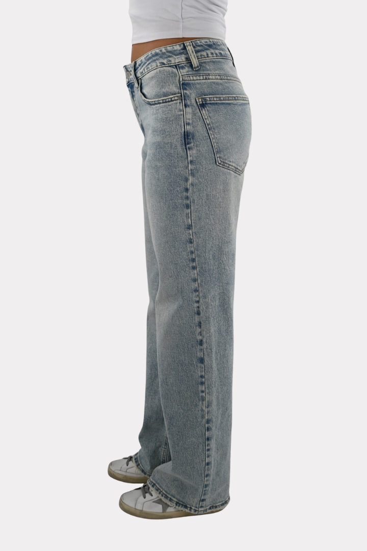 Bowie mid waist jeans - blauw