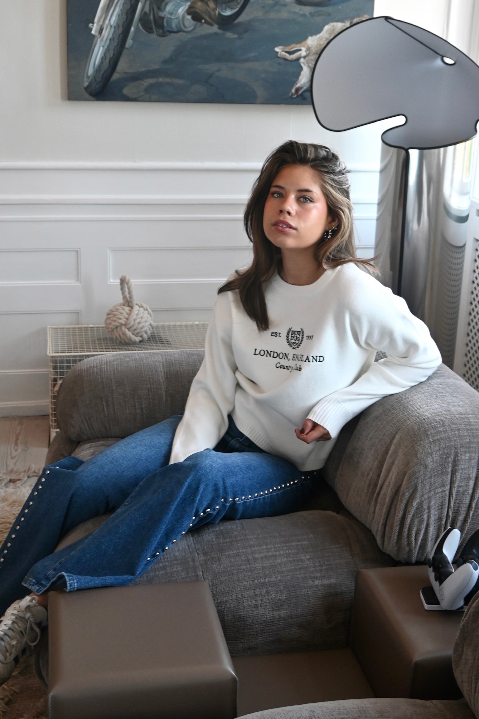 London sweater - white