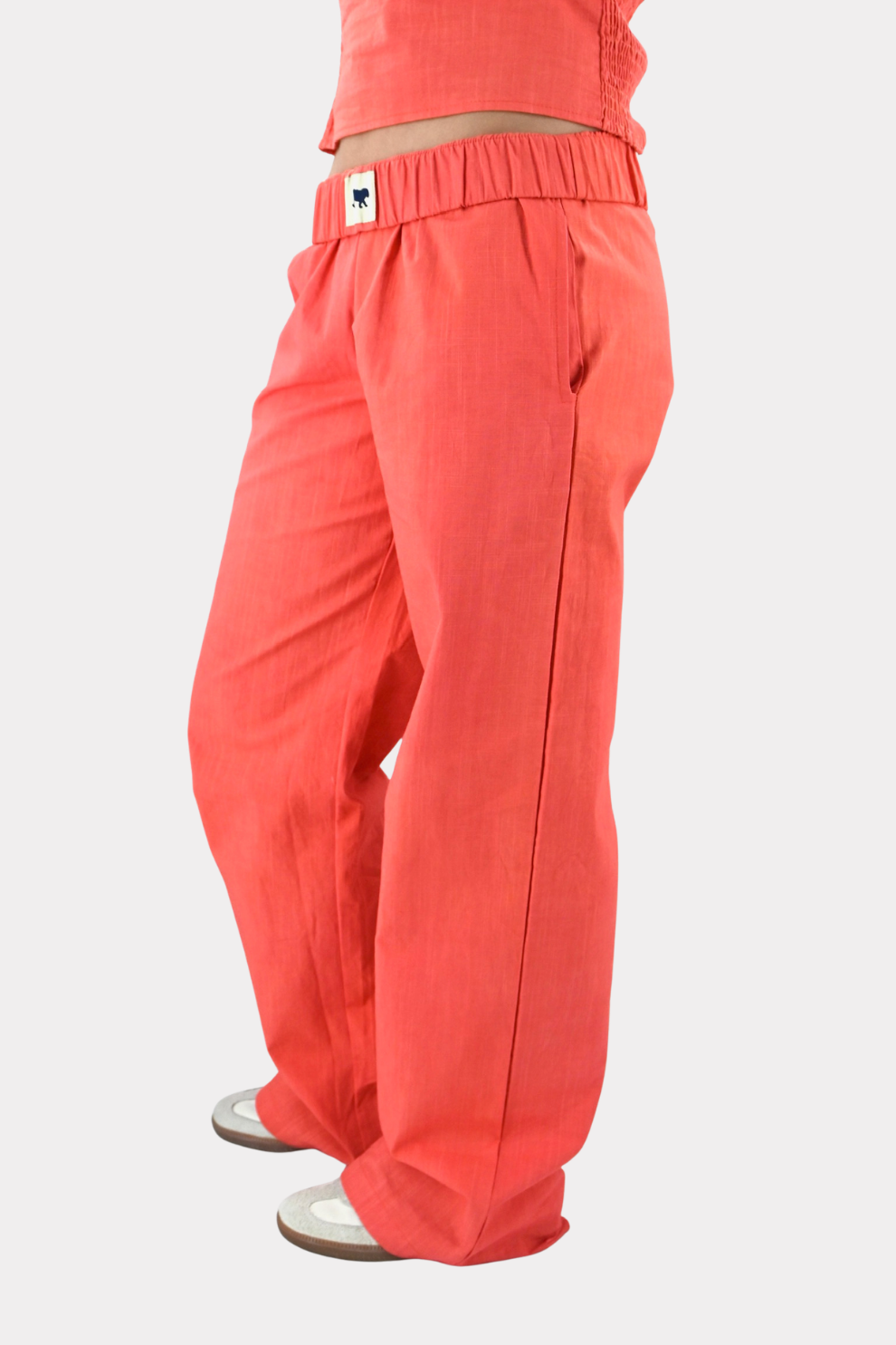 Tiger pants - koraal PRE-ORDER 23 april verzonden