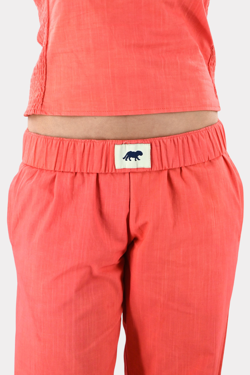 Tiger pants - koraal PRE-ORDER 23 april verzonden