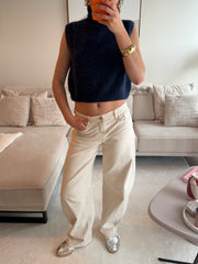 Barrel cloud jeans - creme