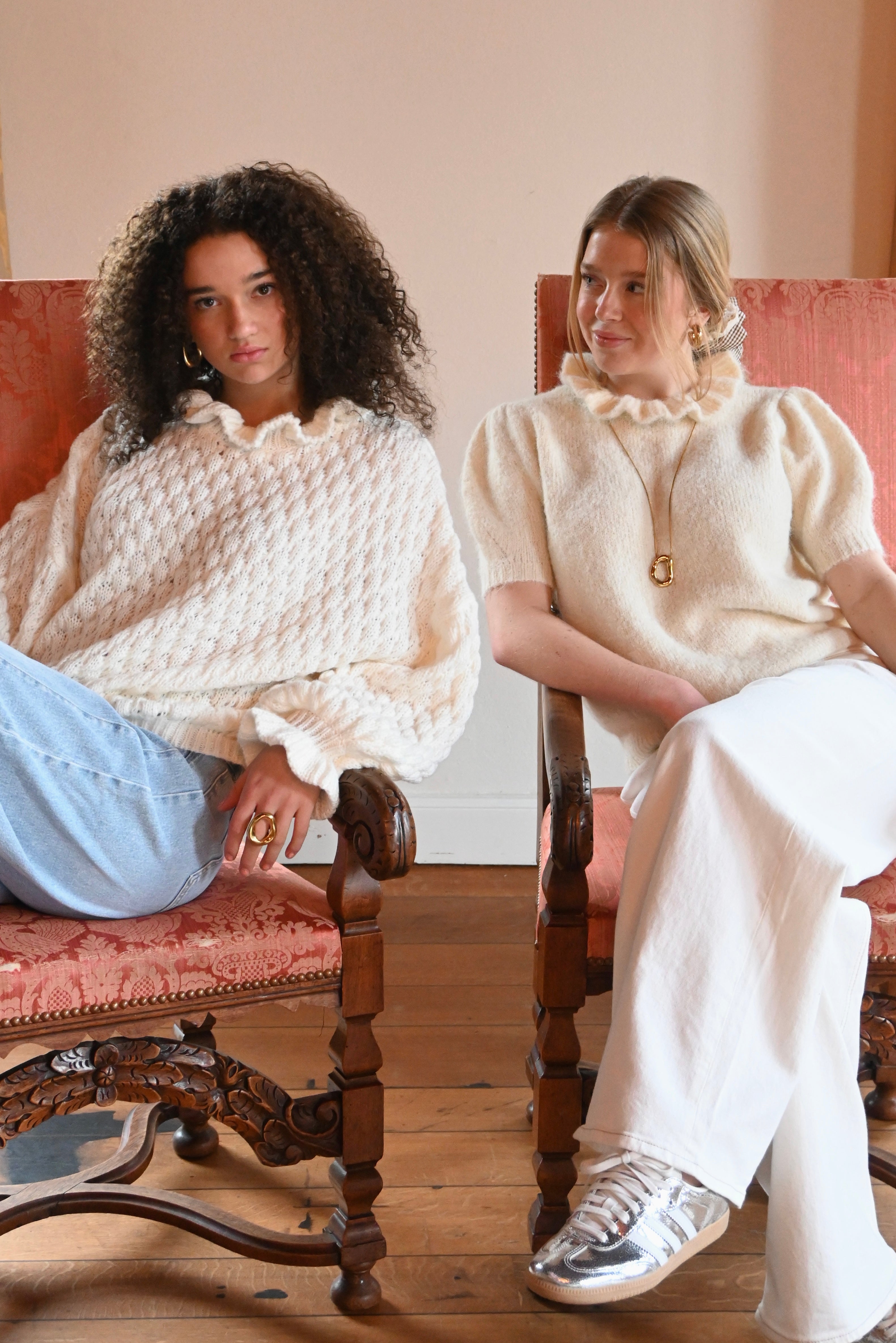 Cozy bubble knit - creme