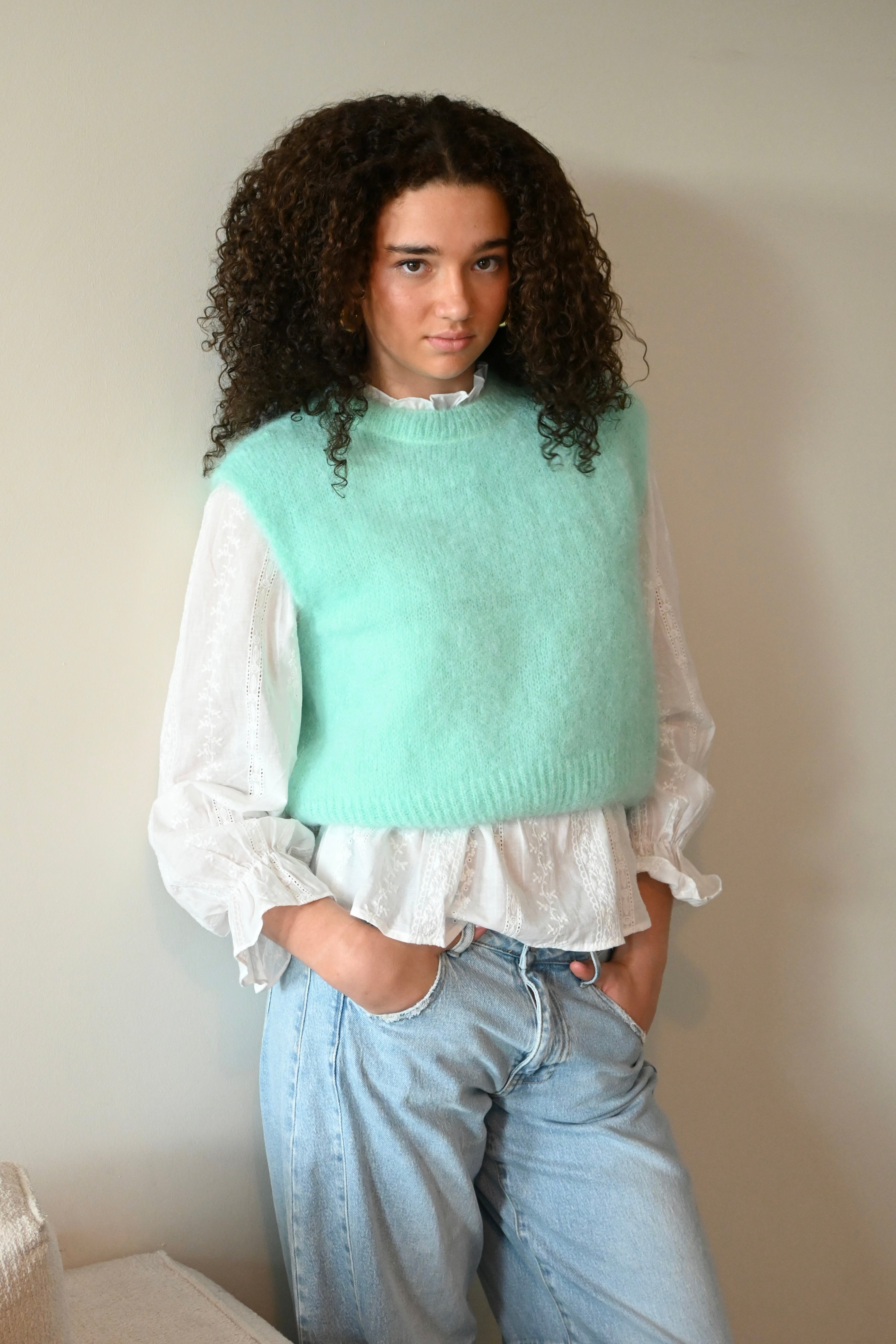 Soft classic knit  - aqua