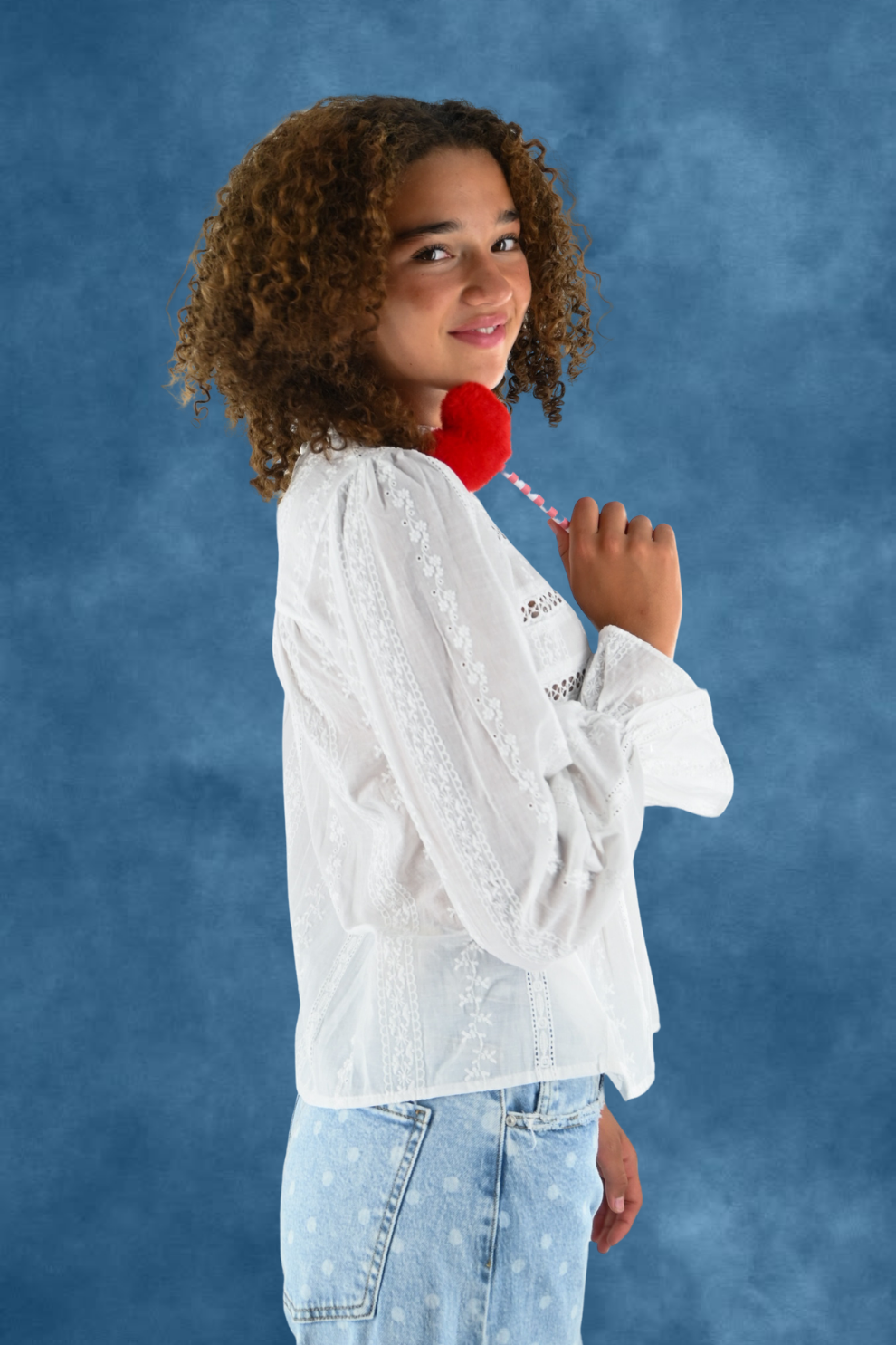 Amalien blouse - white - Fashiontiger 