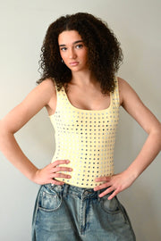 Amelie studded body - pale yellow - Fashiontiger 1