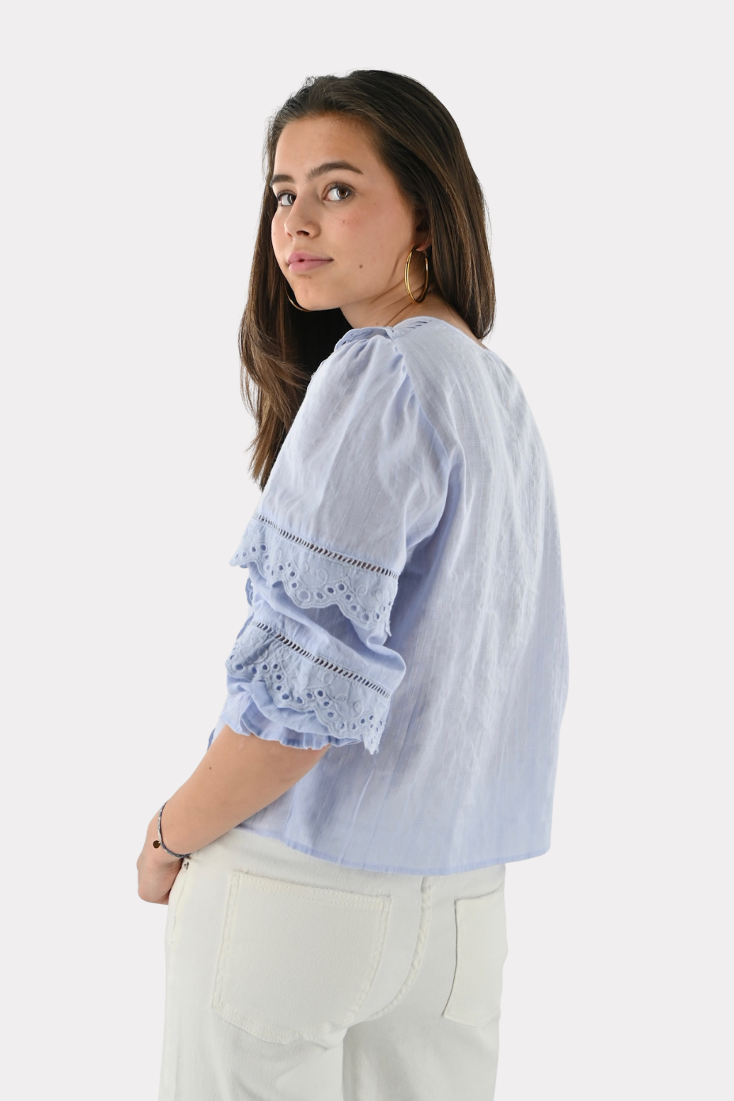 Anne blouse - licht blauw - Fashiontiger 8