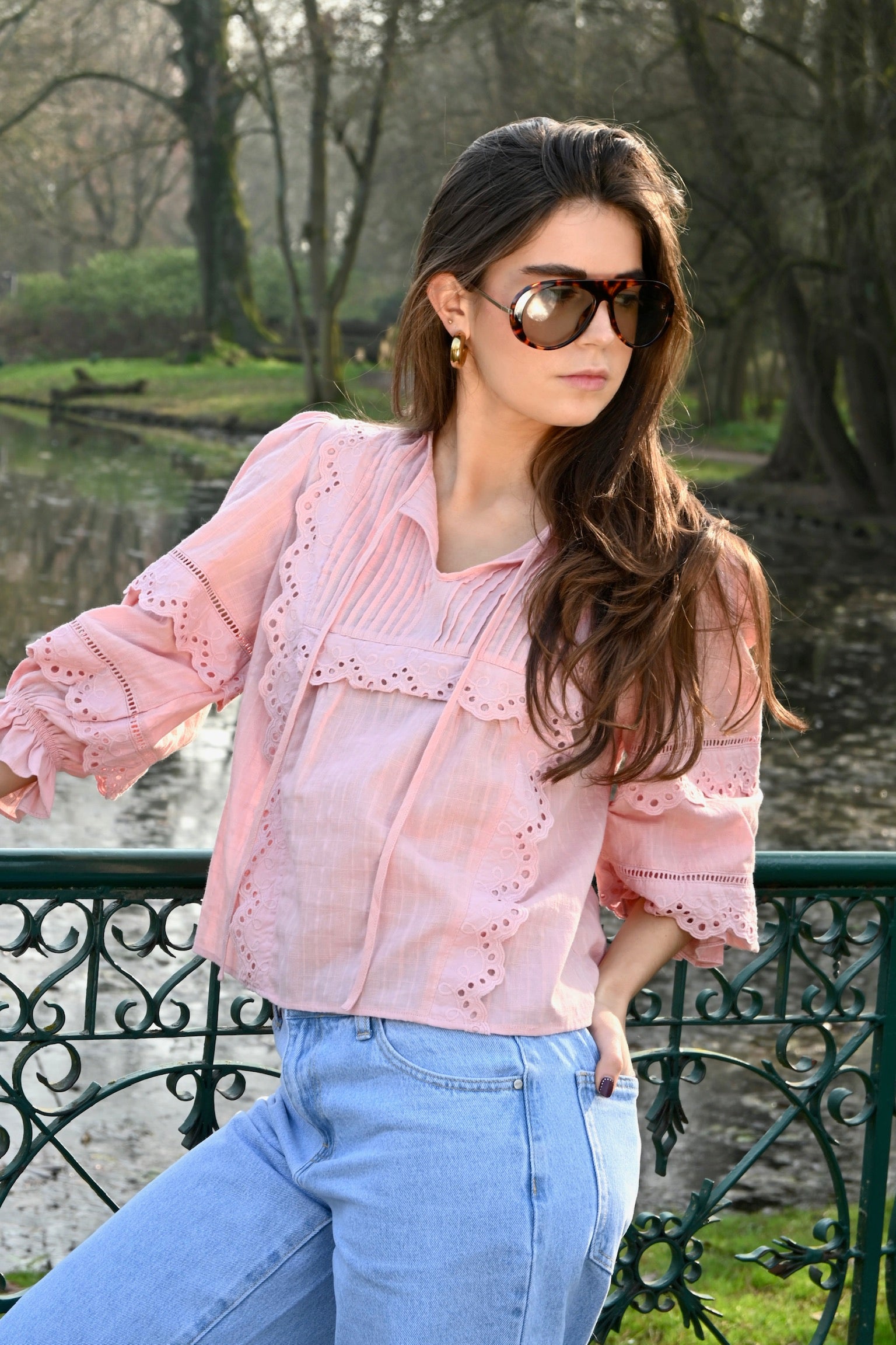Anne blouse - roze - Fashiontiger 4