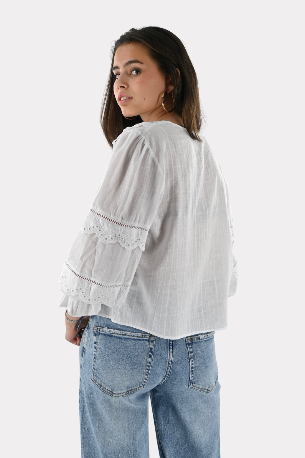 Anne blouse - wit - Fashiontiger - 9